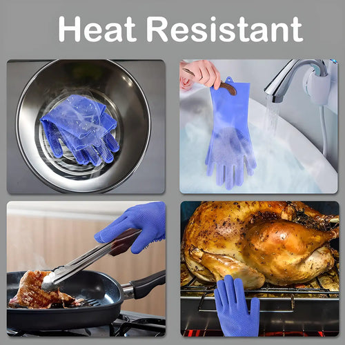 Gloves - Magic Silicone Cleaning Gloves ( 1 Pair )
