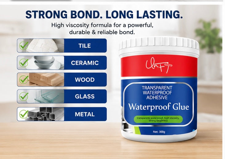 Transparent Waterproof Glue 200g Each (Pack Of 2)